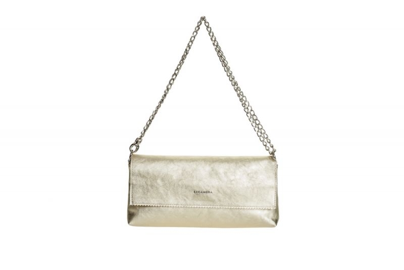 Baguette de Lacambra dorado bolso modulable en blandolera o asa corta